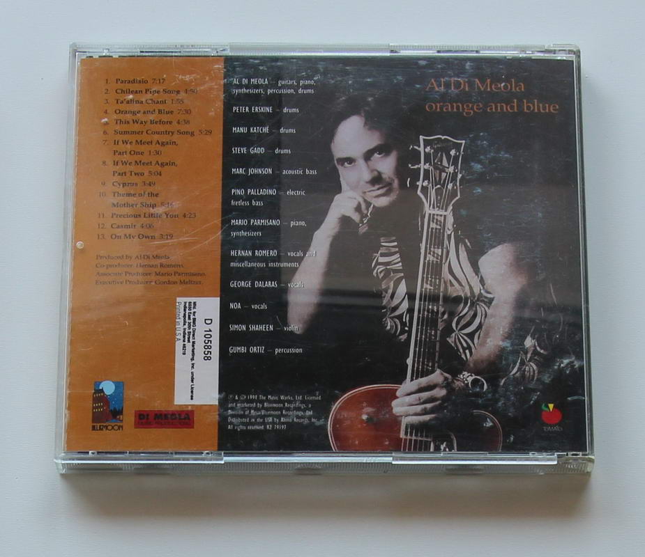 Al Di Meola - Orange and Blue Arka