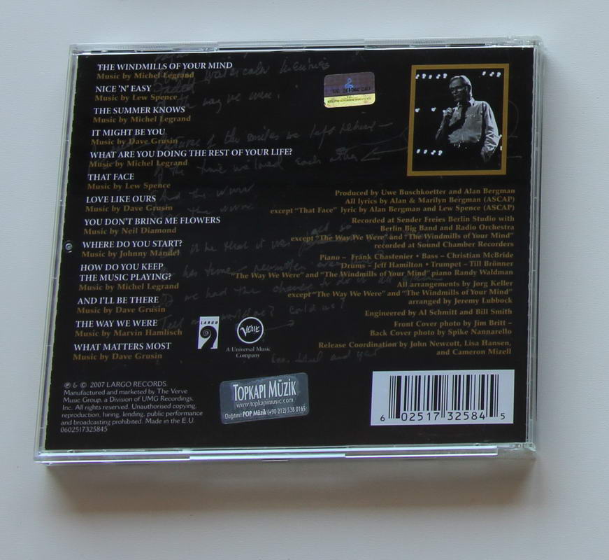 Alan Bergman - Lyrically, Arka
