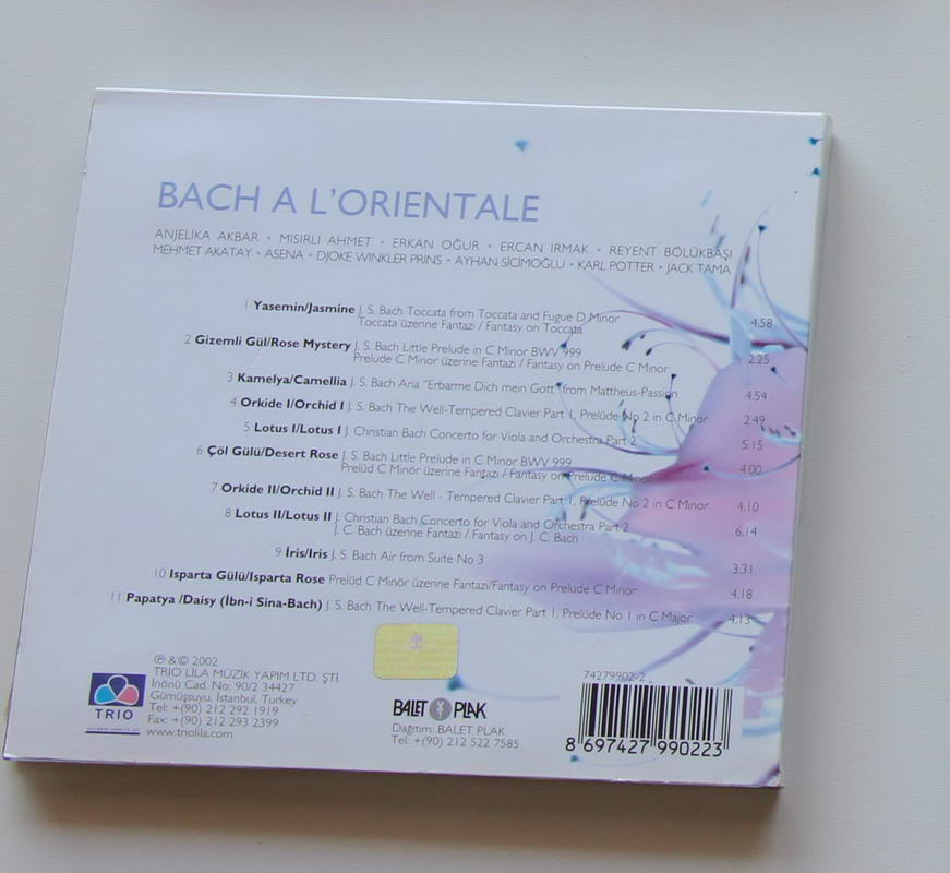 Anjelika Akbar - Bach a L orientale Arka