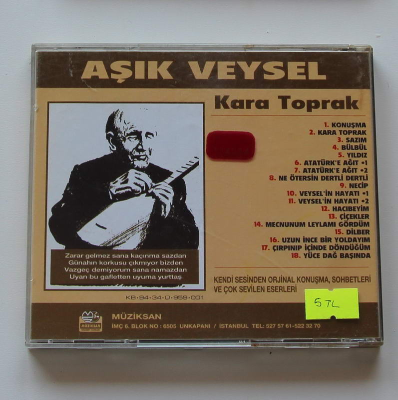 Aşık Veysel - Kara Toprak Arka