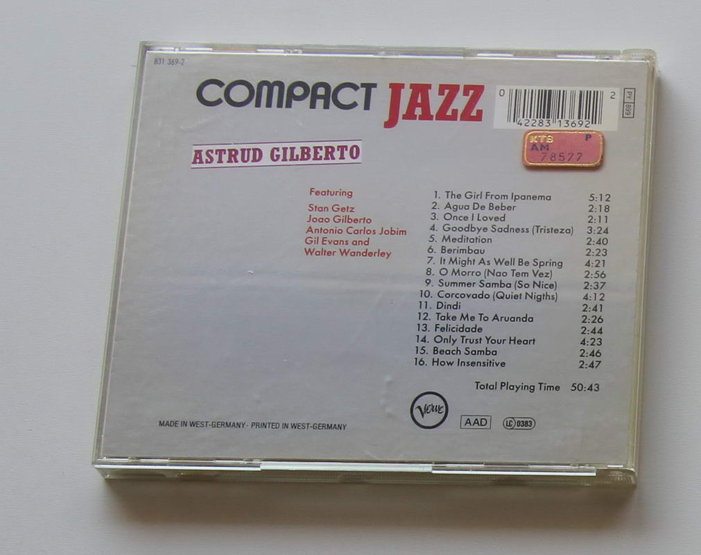 Astrud Gilberto - Compact Jazz Arka