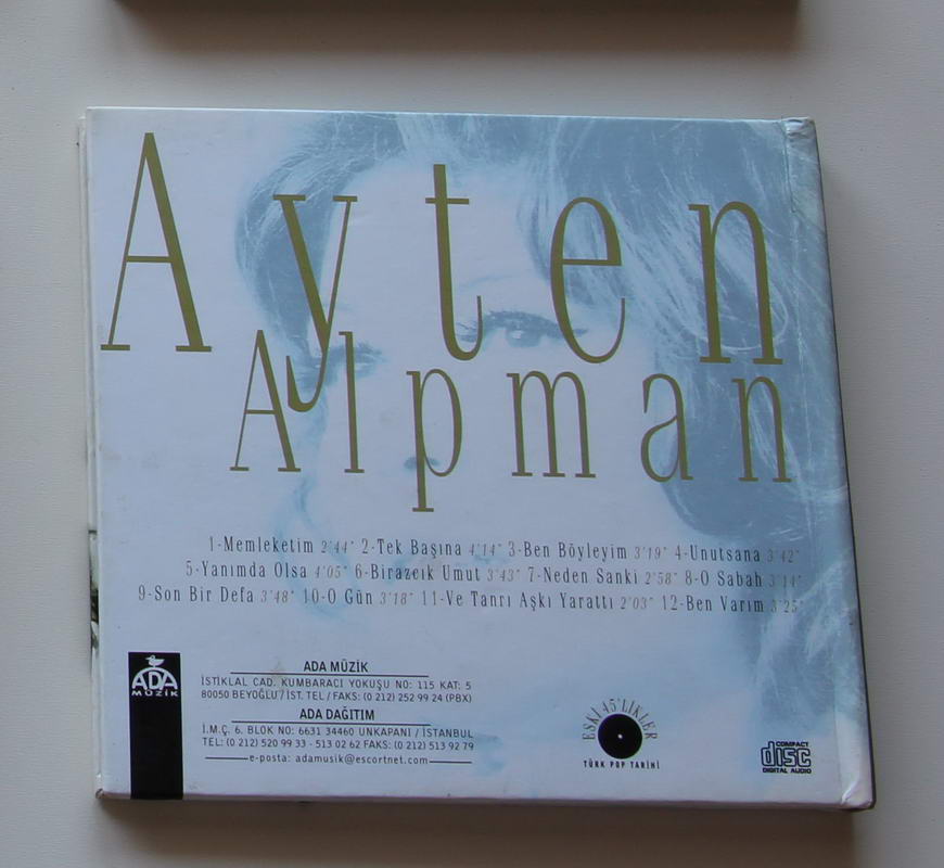Ayten Alpman - Eski 45 likler Arka