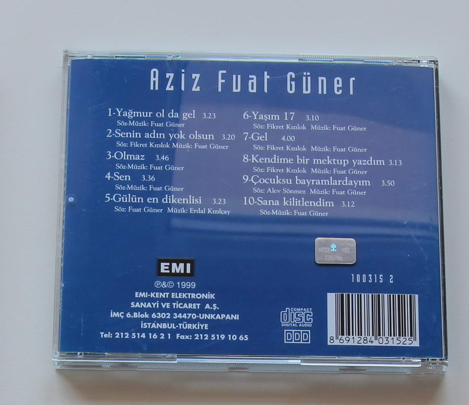 Aziz Fuat Güner - Aziz Fuat Güner Arka