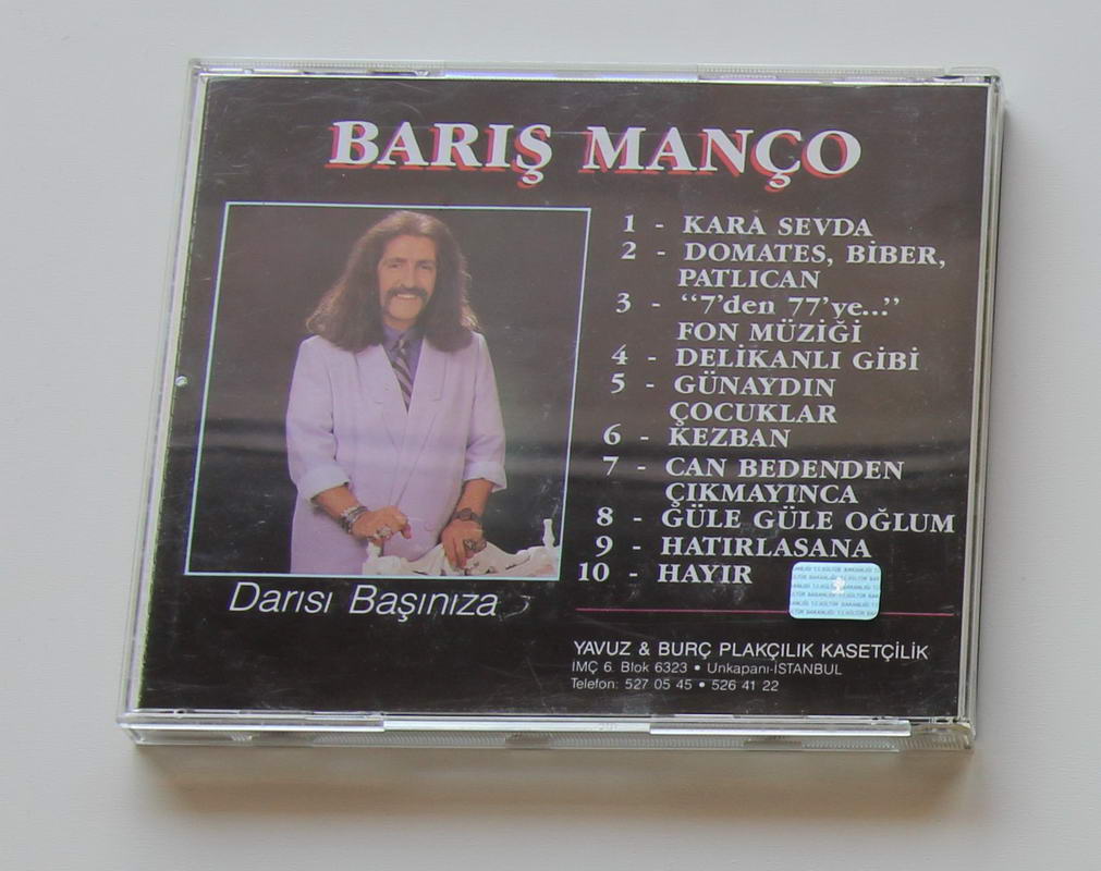 Barış Manço - Darısı Başınıza 2. baskı Arka