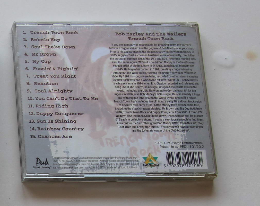 Bob Marley - Trench Town Rock Arka