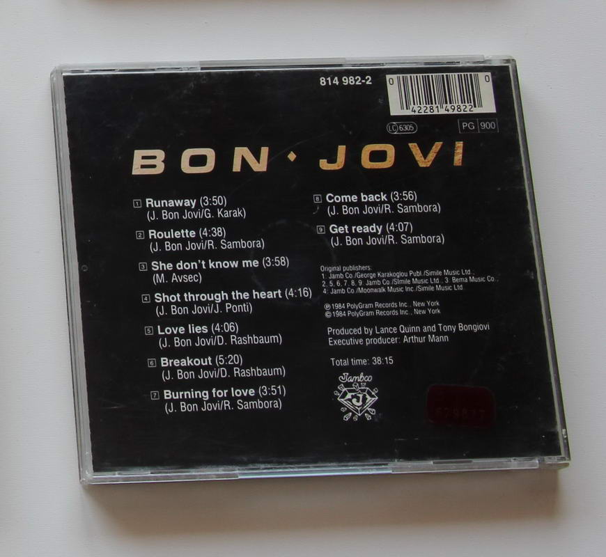 Bon Jovi - Bon Jovi Arka