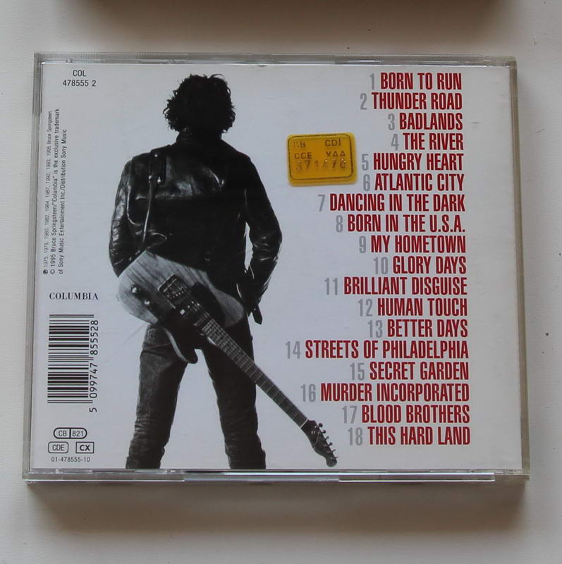 Bruce Springsteen - Greatest Hits Arka