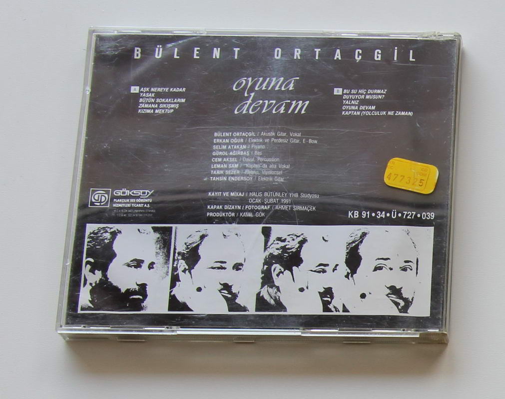 Bülent Ortaçgil - Oyuna Devam  Arka
