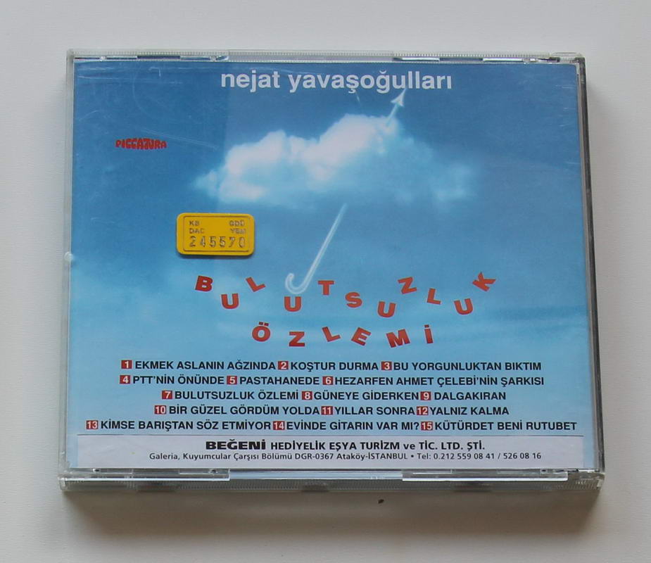 Bulutsuzluk Özlemi - Bulutsuzluk Özlemi Arka