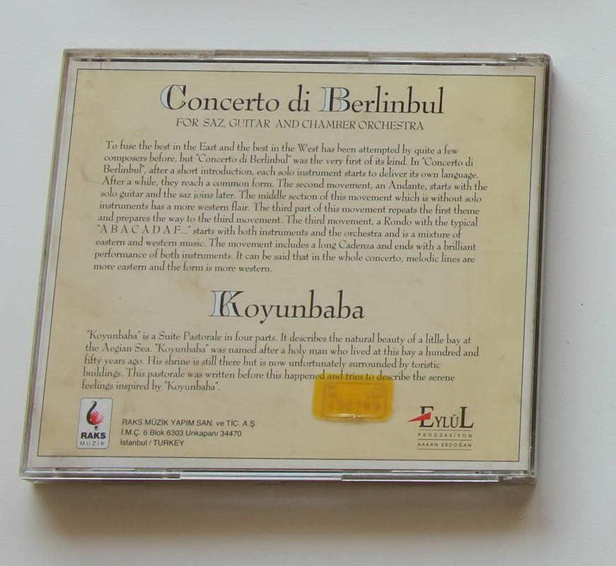 Carlo Domeniconi & Concerto di Berlinbul - Koyunbaba Arka
