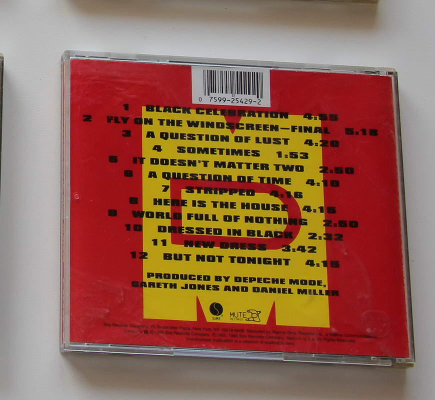 Depeche Mode - Black Celebration Arka