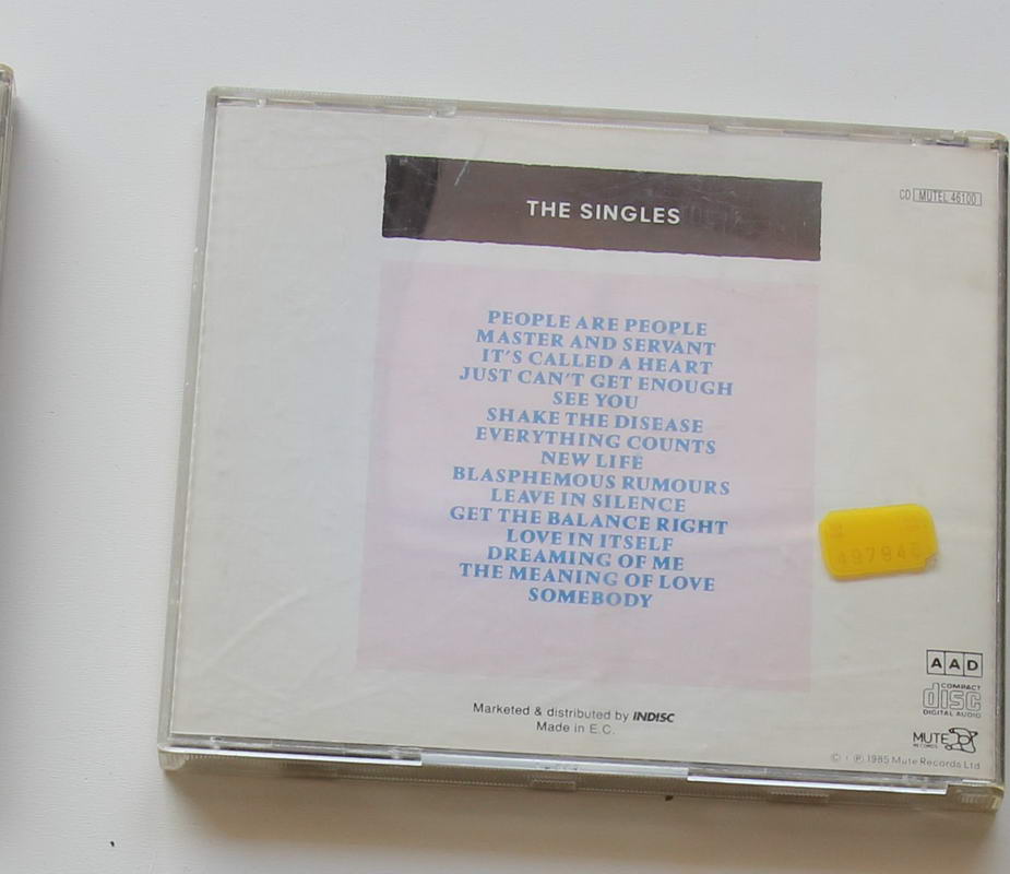 Depeche Mode - The Singles 81-85 Arka