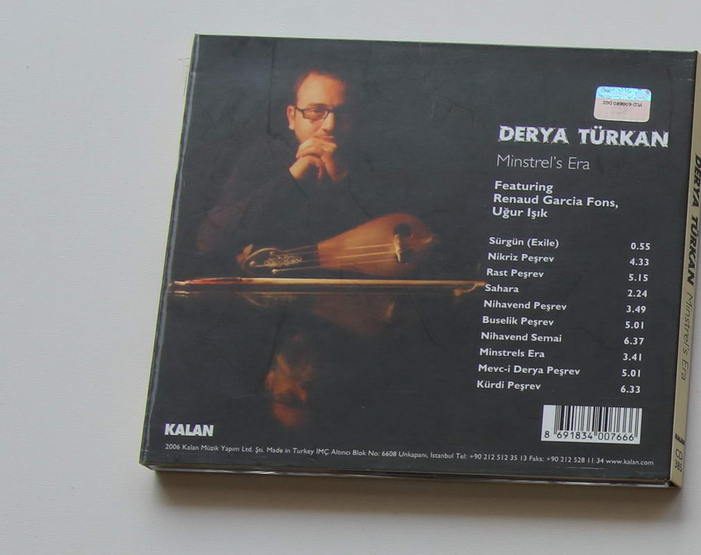 Derya Türkan - Minstrel s Era Arka