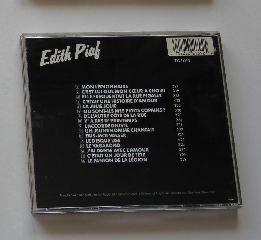 Edith Piaf - Master Serie Arka