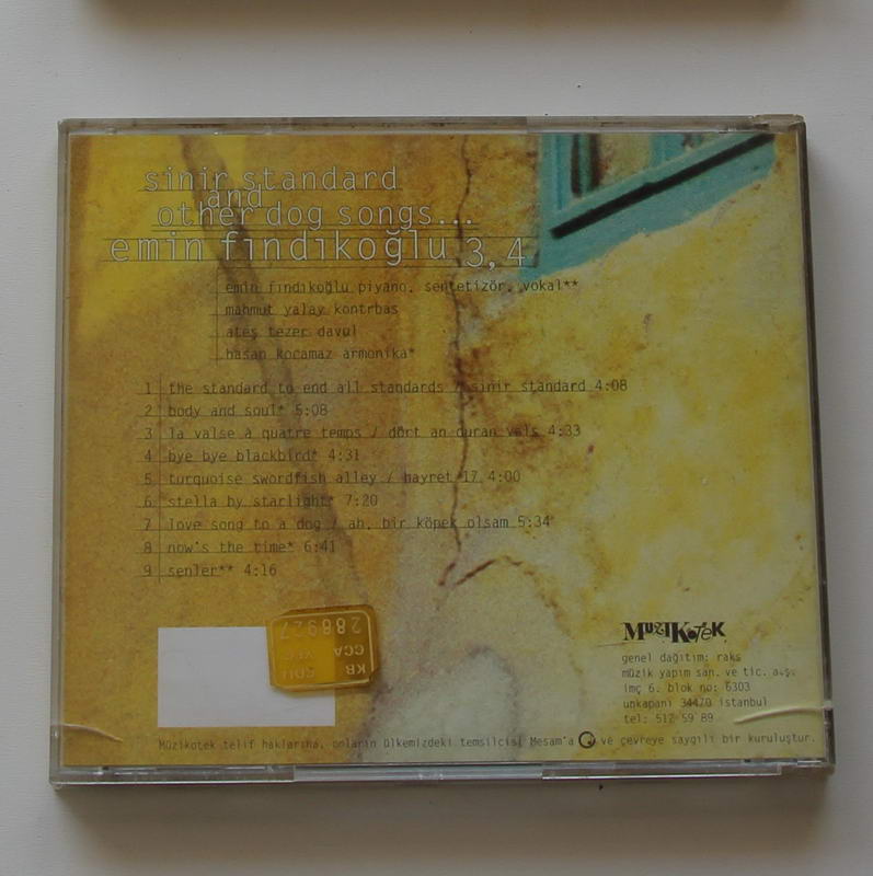 Emin Fındıkoğlu - Sinir standard and other dog songs Arka