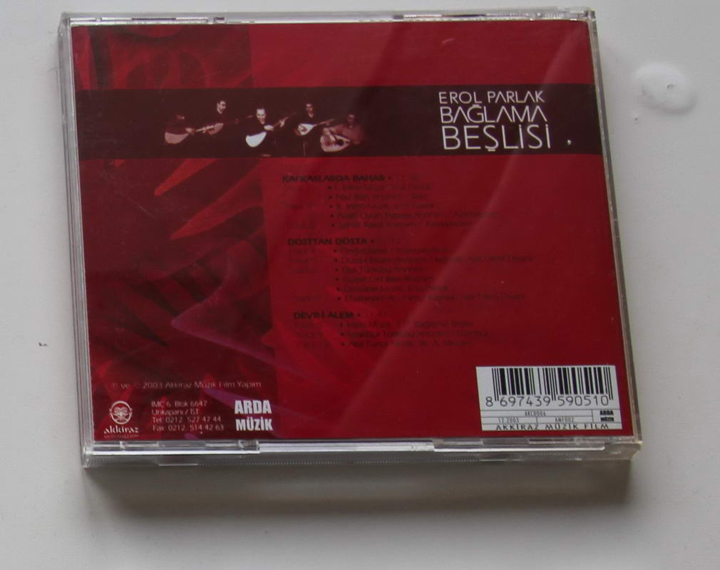 Erol Parlak Bağlama Beşlisi - Eşik Arka