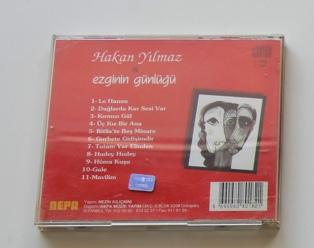 Ezginin Günlüğü - Doğu Türküleri Arka