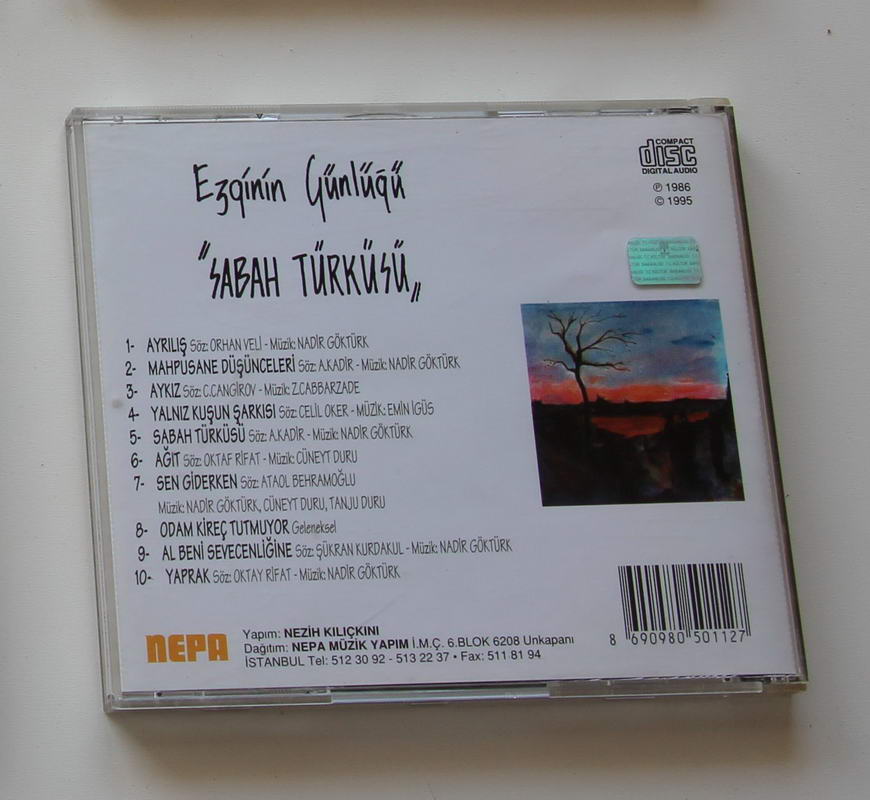 Ezginin Günlüğü - Sabah Türküsü Arka