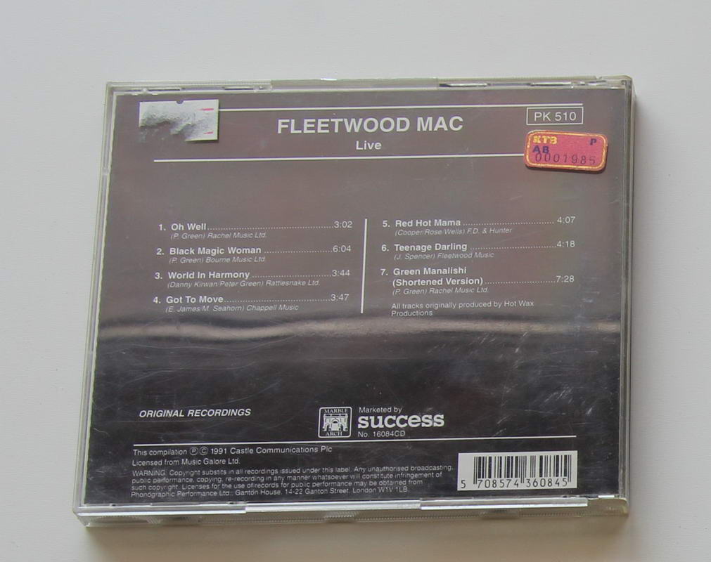 Fleetwood Mac - Live Arka