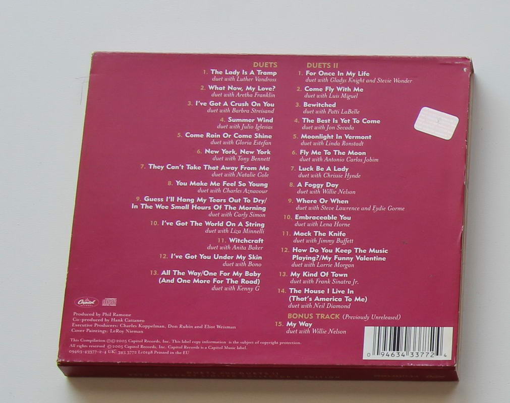 Frank Sinatra - Sinatra Duets and Duets 2 Arka