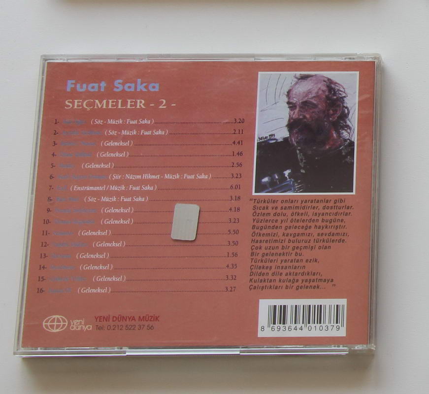 Fuat Saka - Seçmeler 2 Arka