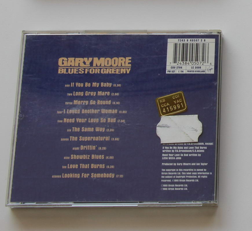 Gary Moore - Blues For Greeny Arka