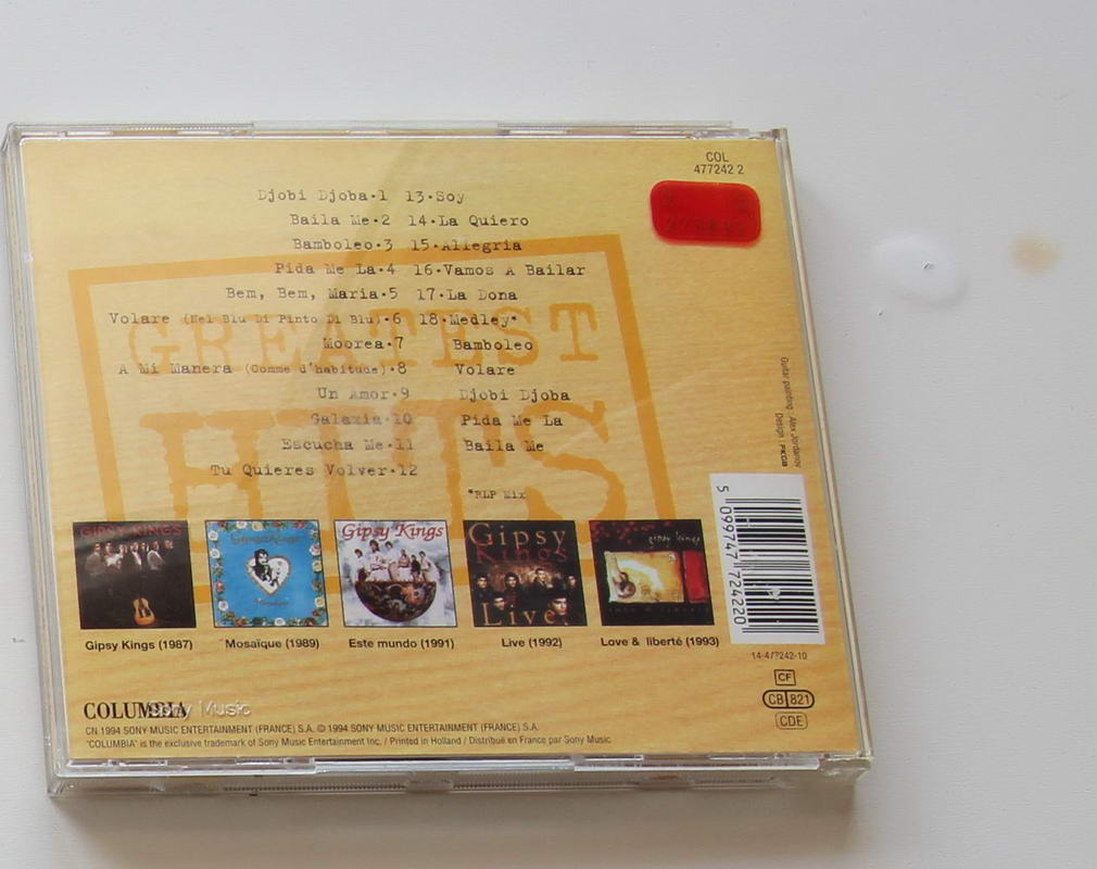 Gipsy Kings - Greatest Hits Arka