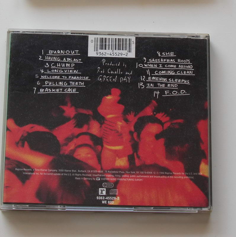 Green Day - Dookie 2. basım Arka