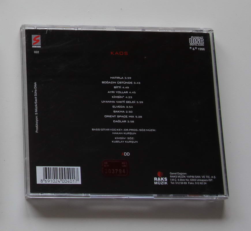 Hakan Kurşun - Kaos Arka