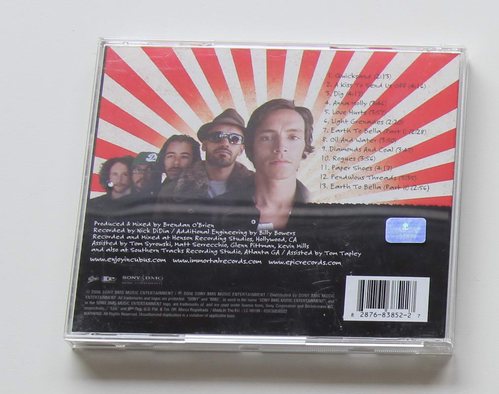 Incubus - Light Grenades Arka