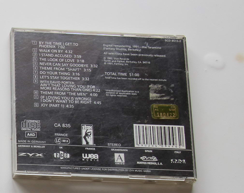 Isaac Hayes - Greatest Hits Singles Arka