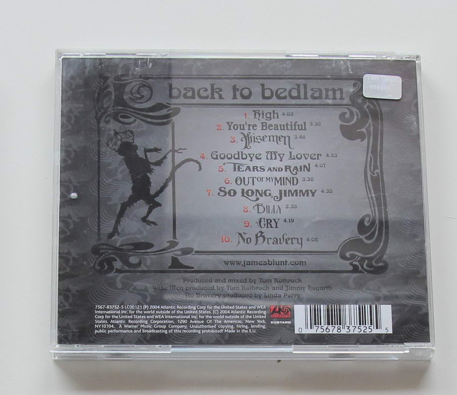 James Blunt - Back to Bedlam Arka