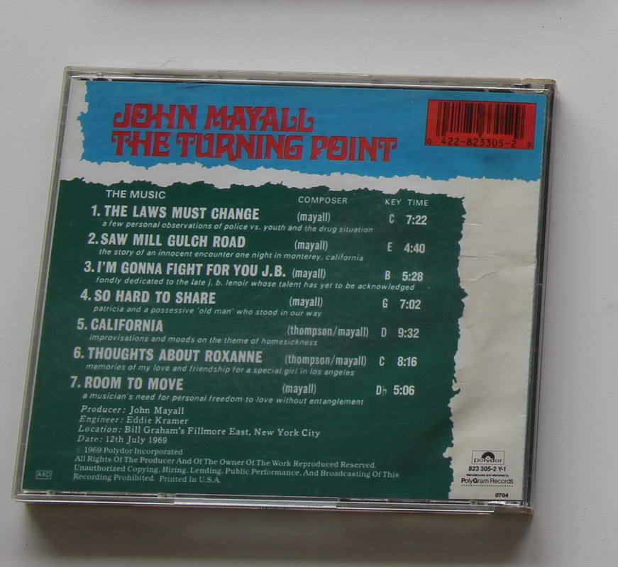 John Mayall - The Turning Point Arka