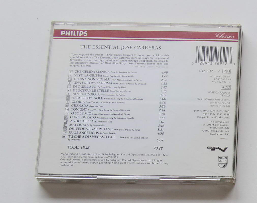 Jose Carreras - The Essential Arka