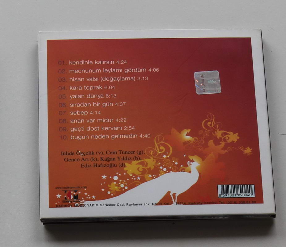 Jülide Özçelik - Jazz İstanbul Volume 1 Arka