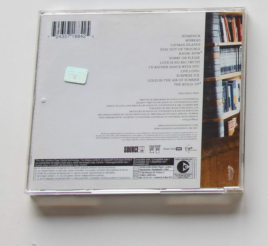 Kings Of Convenience - Riot on an Empty Street Arka