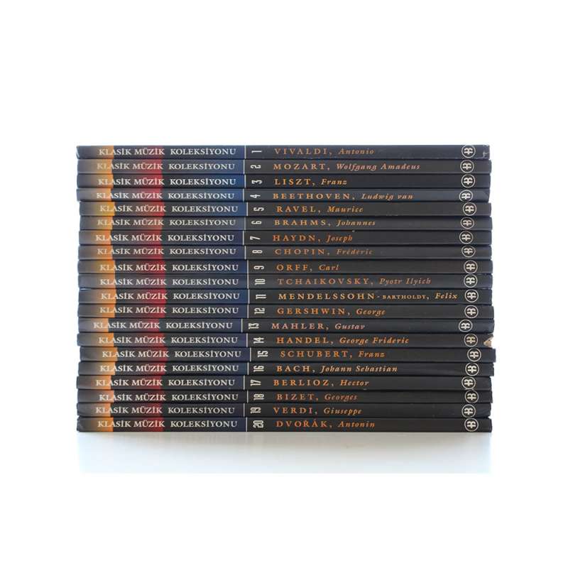 Klasik Müzik Koleksiyonu - 20 CD 20 Kitap  - Boyut Yayınları Arka