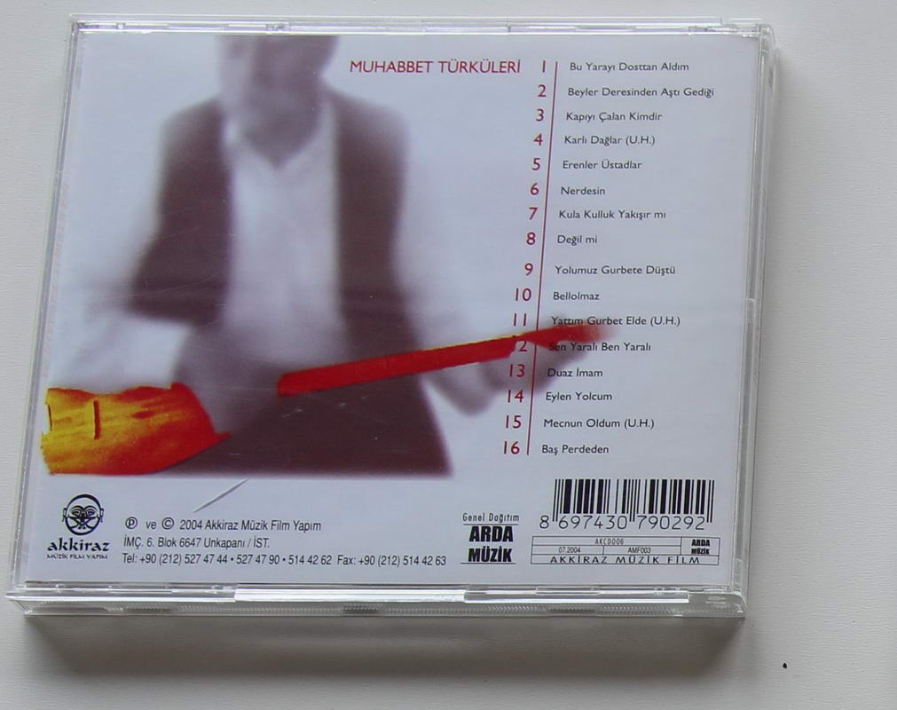 Kolektif - Muhabbet Türküleri Arka