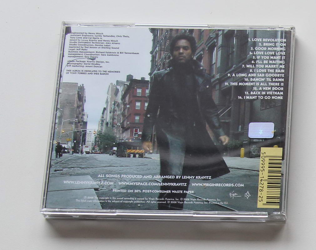 Lenny Kravitz - It is time for Love Revolution Arka