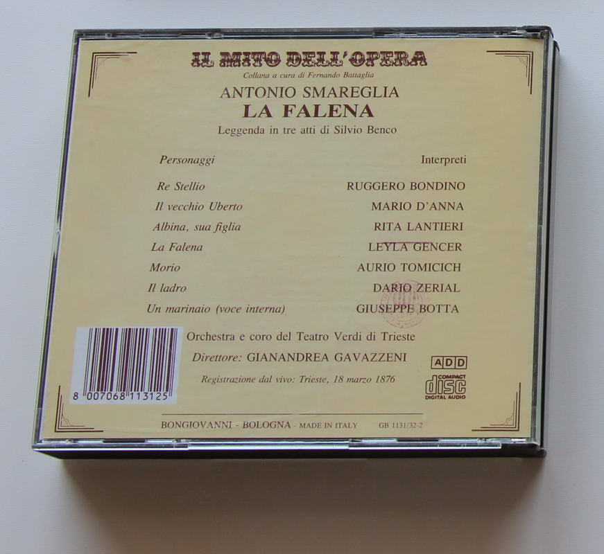 Leyla Gencer - Antonio Smareglia : La Falena Arka