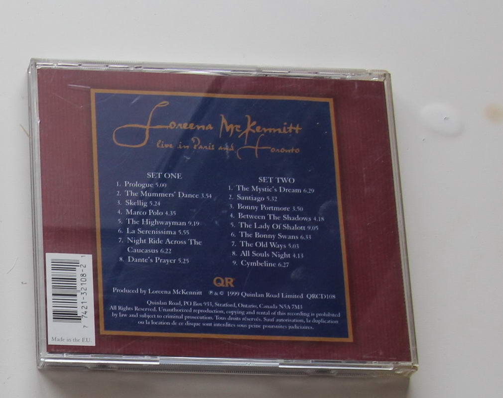 Loreena McKennitt - Live in Paris and Toronto Arka