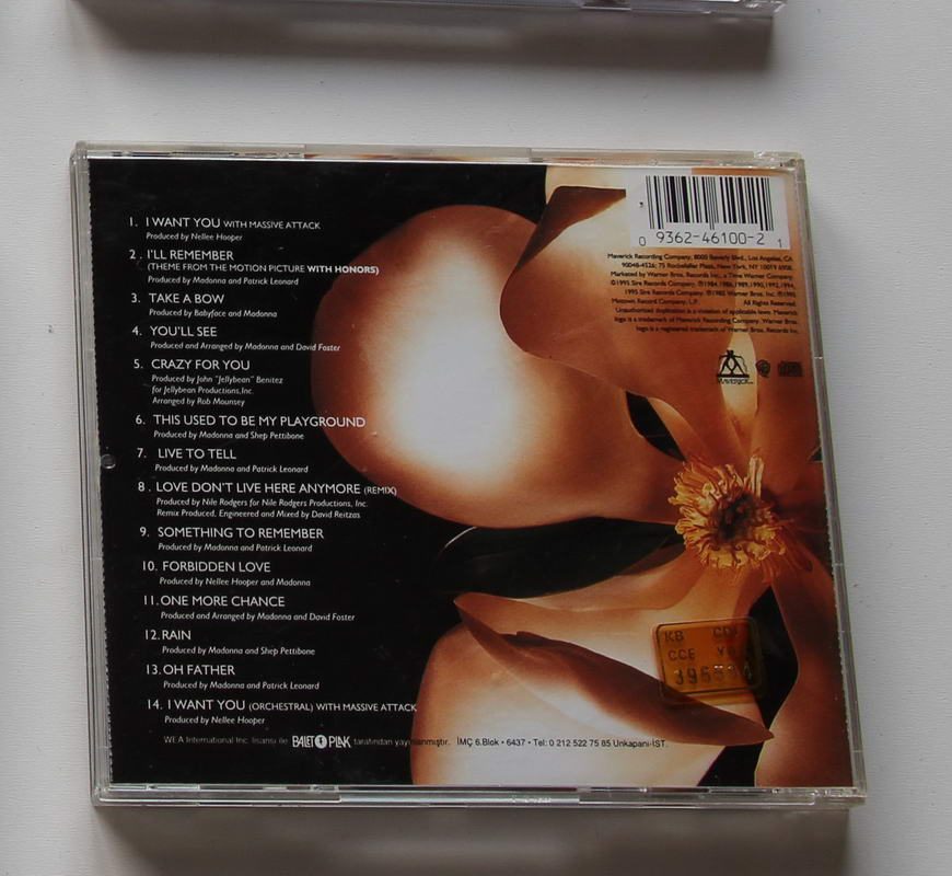 Madonna - Something to Remember Arka