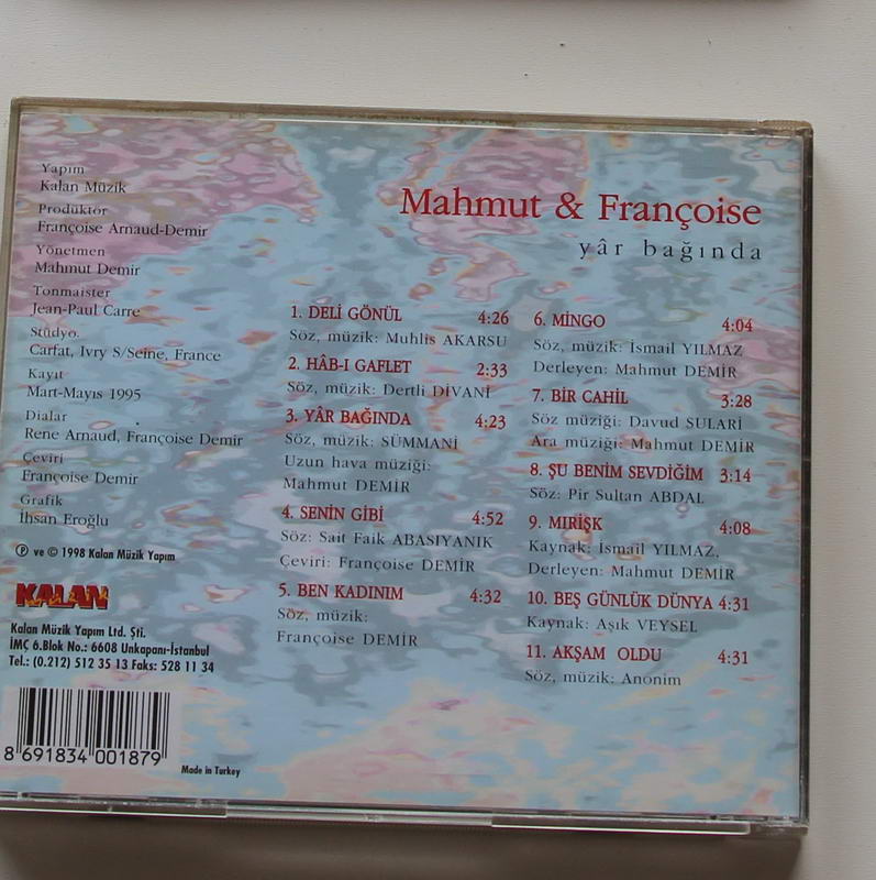 Mahmut & Françoise  - Yar Bağında Arka