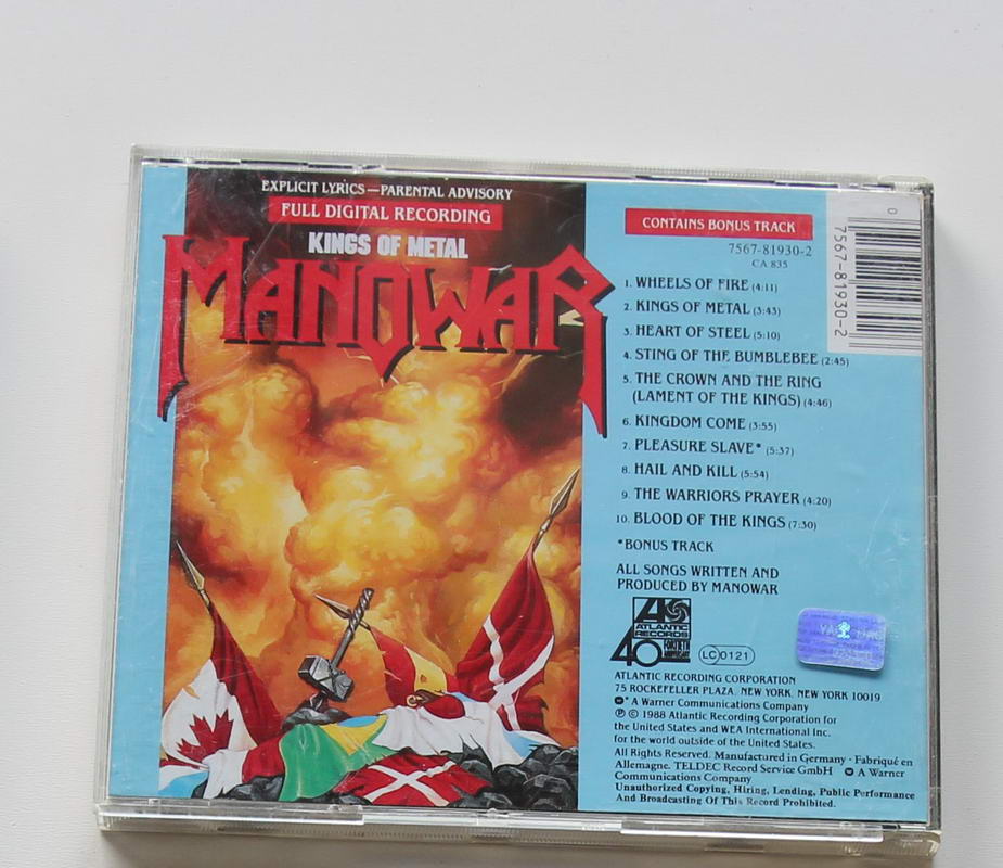 Manowar - Kings Of Metal Arka