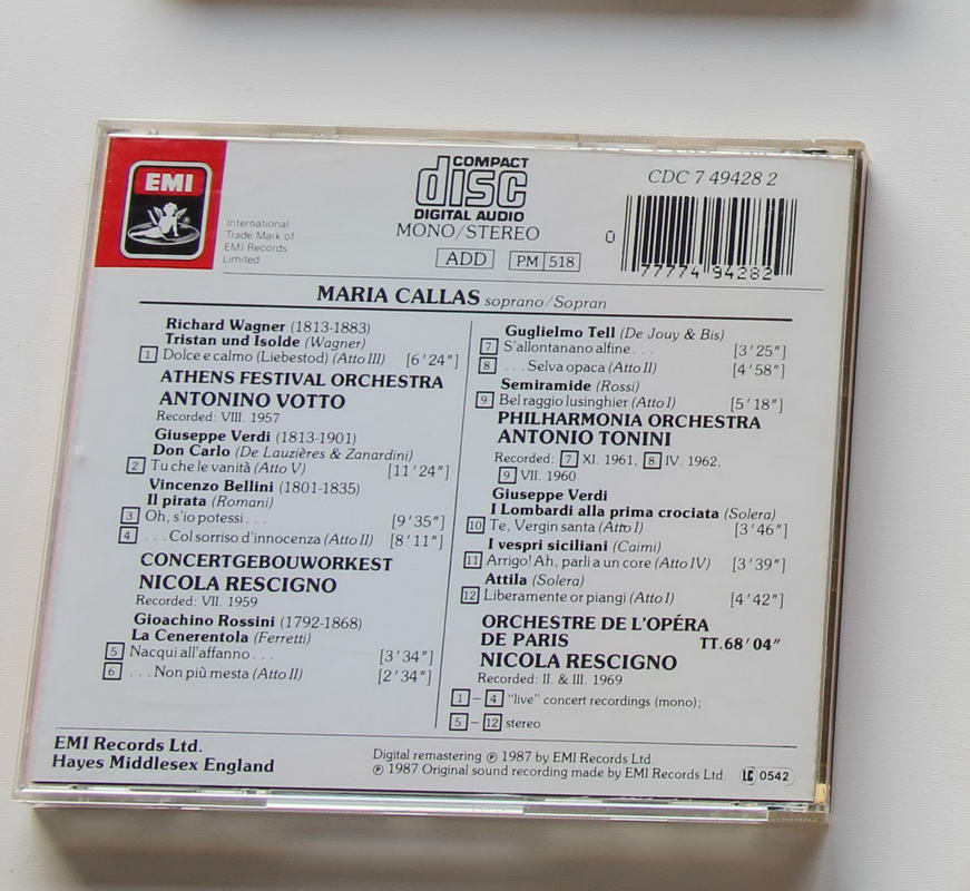 Maria Callas - The Unknown Records Arka