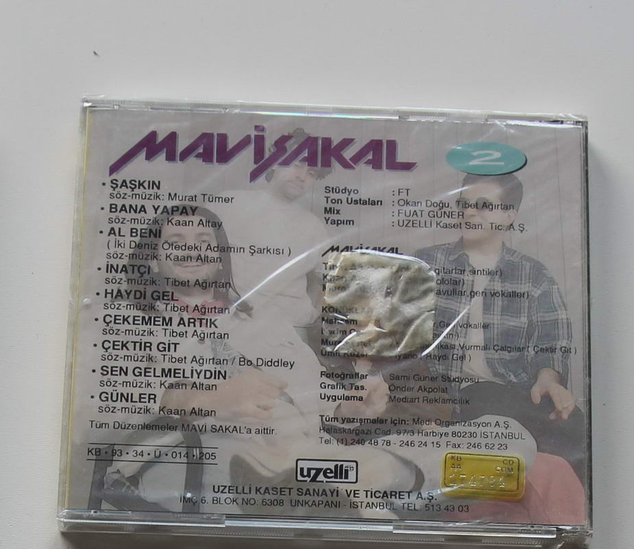 Mavi Sakal - Mavi Sakal 2 Arka