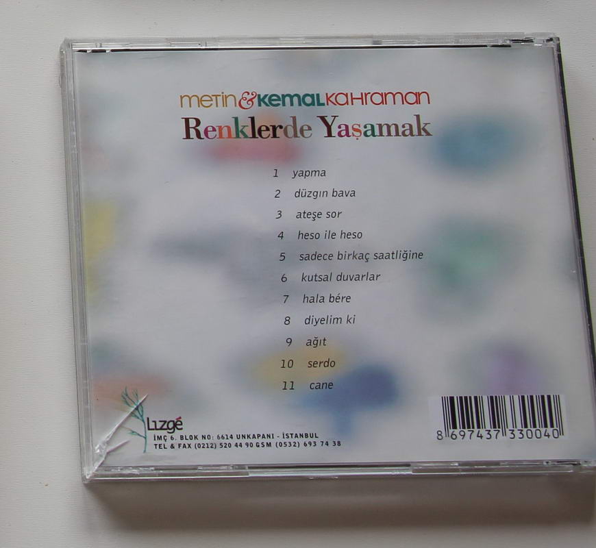 Metin Kemal Kahraman - Renklerde Yaşamak Arka
