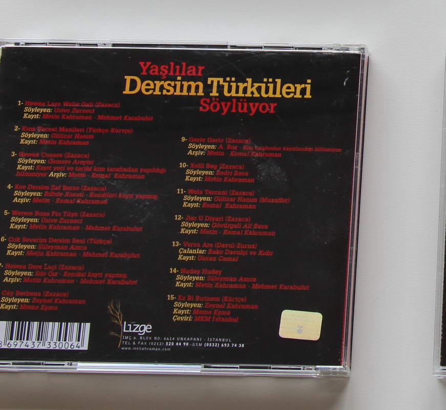 Metin Kemal Kahraman - Yaşlılar Dersim Türküleri Söylüyor Arka