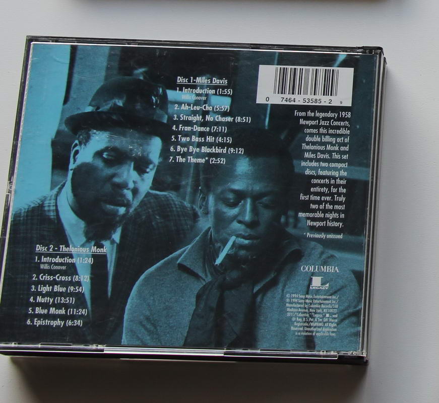 Miles Davis & Thelonious Monk - Live At Newport 1958 & 1963 Arka