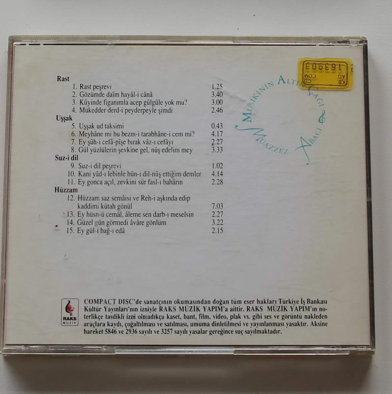 Muazzez Abacı - Musikinin Altın Çağı Arka